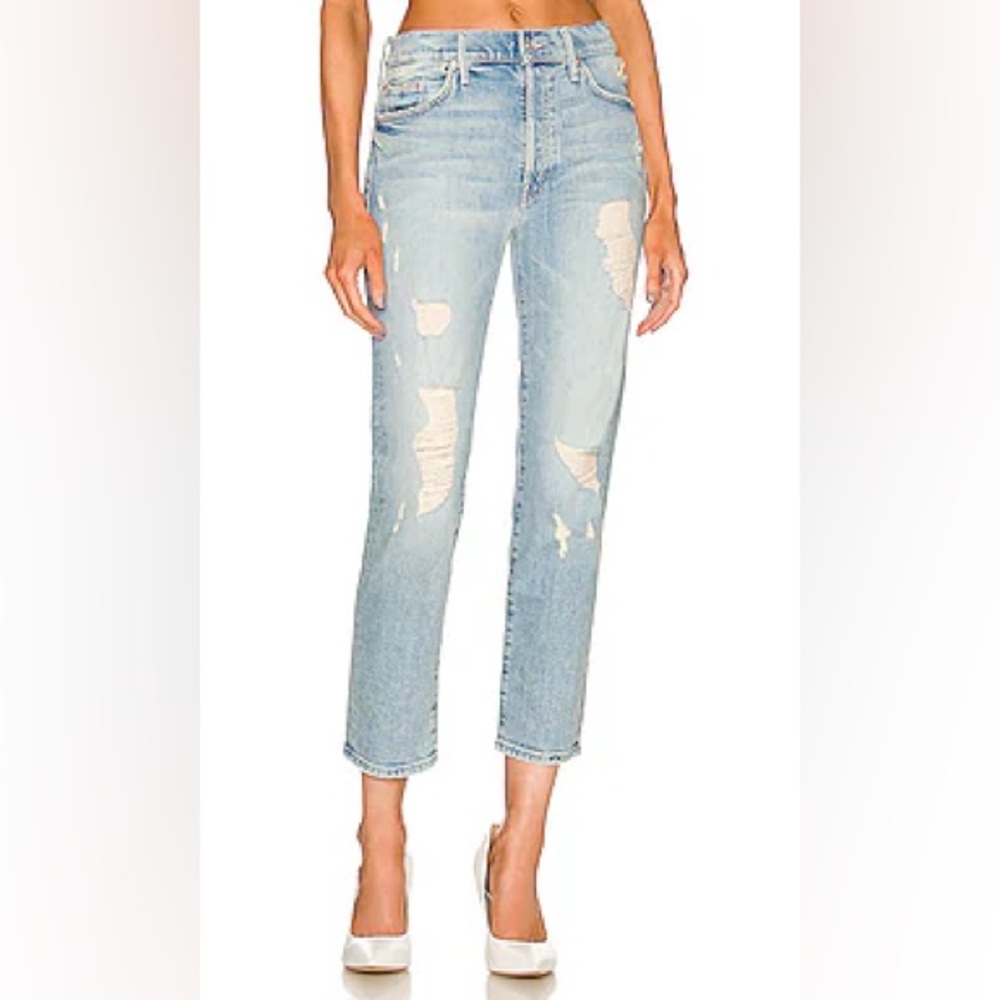 MOTHER jeans The Trickster Ankle in An Icy Confession